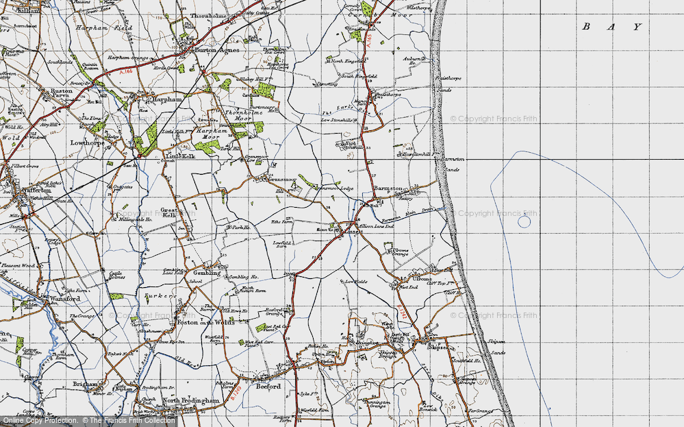 Old Map of Lissett, 1947 in 1947
