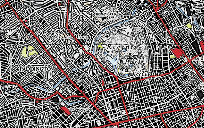 Old map of Lisson Grove in 1945