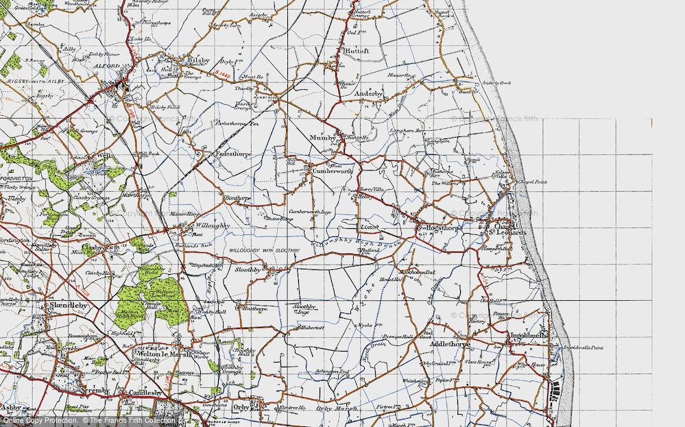 Old Map of Listoft, 1946 in 1946