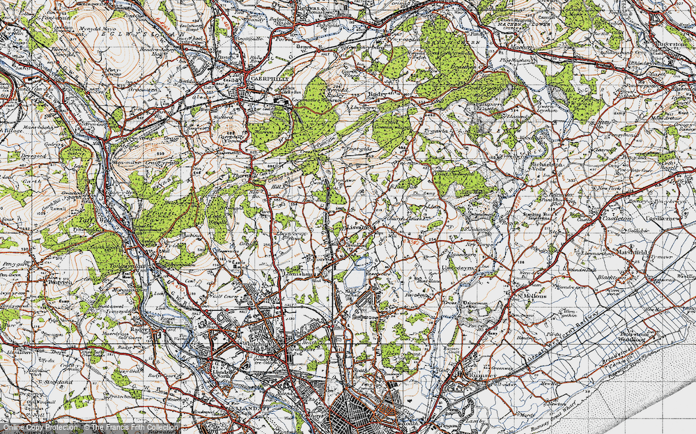 Old Map of Lisvane, 1947 in 1947