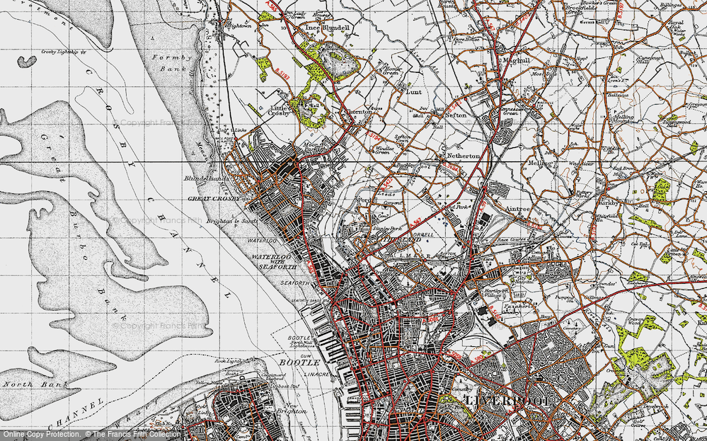 Old Map of Litherland, 1947 in 1947