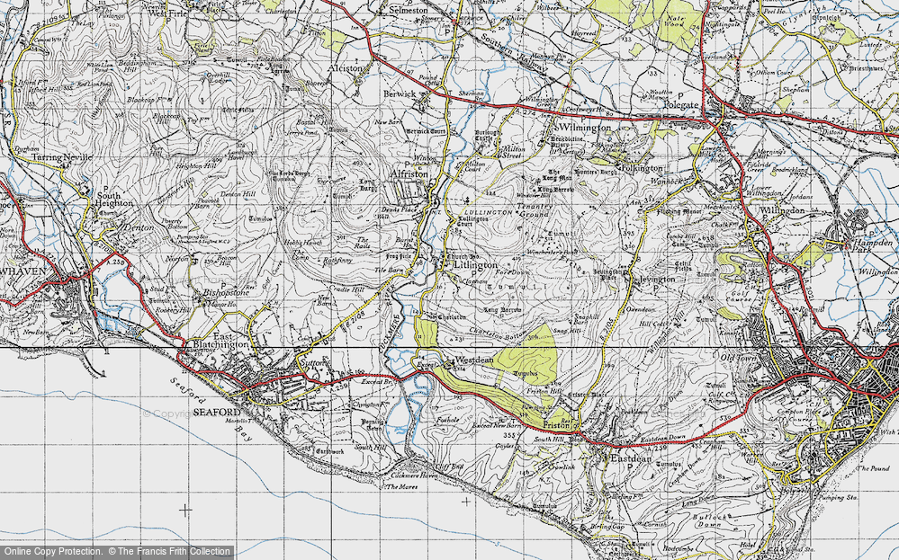 Old Map of Litlington, 1940 in 1940
