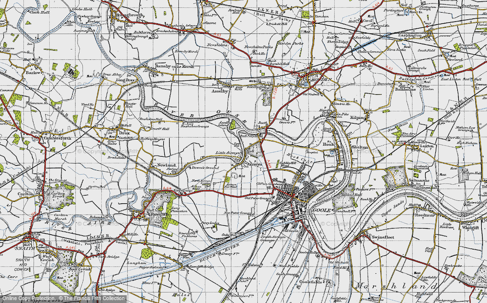 Old Map of Little Airmyn, 1947 in 1947