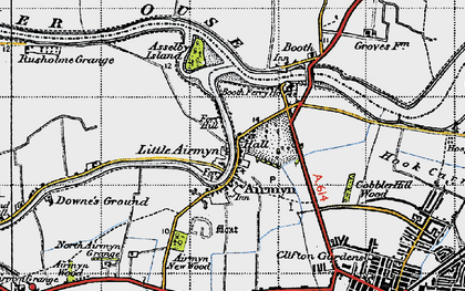 Old map of Little Airmyn in 1947