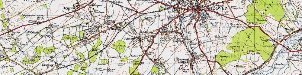 Old map of Little Ann in 1945