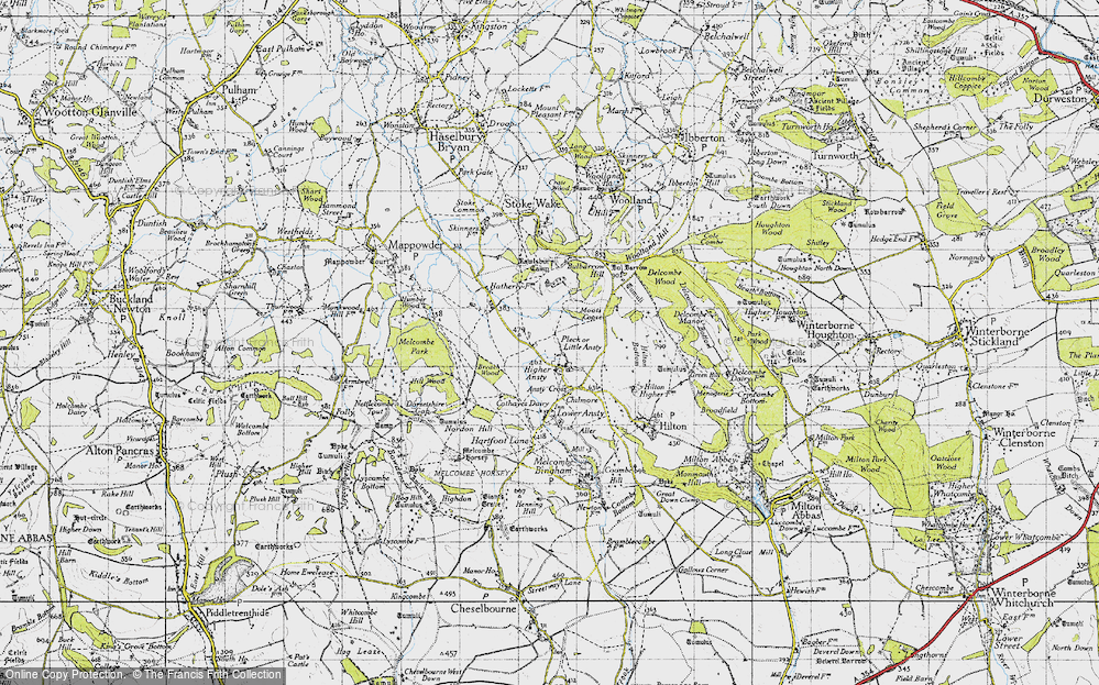 Old Map of Little Ansty, 1945 in 1945
