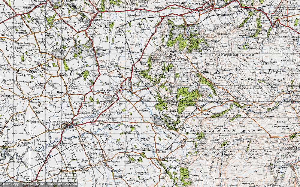 Old Map of Little Ayton, 1947 in 1947