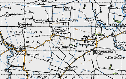 Old map of Little Barugh in 1947