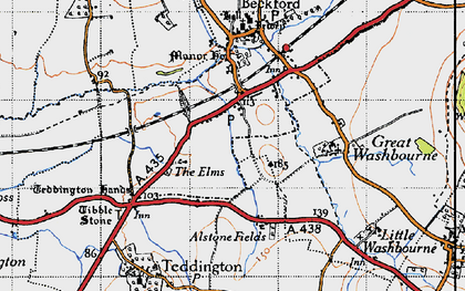 Old map of Little Beckford in 1946