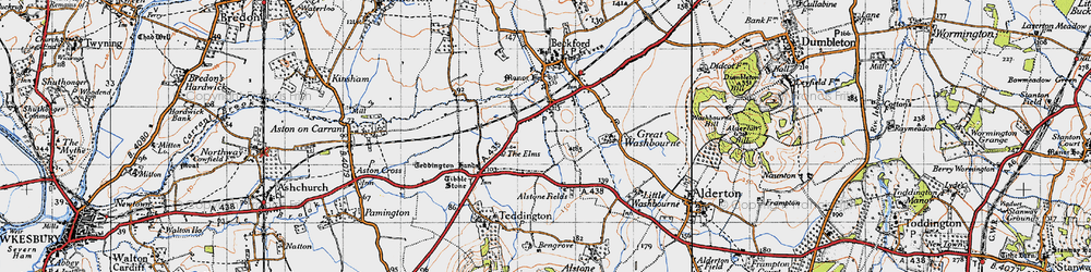 Old map of Little Beckford in 1946