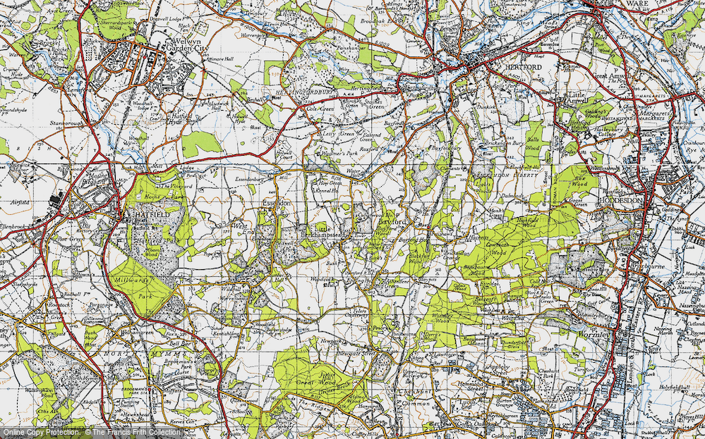 Old Map of Little Berkhamsted, 1946 in 1946