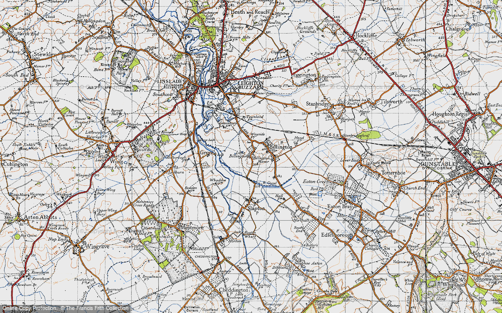 Old Map of Little Billington, 1946 in 1946