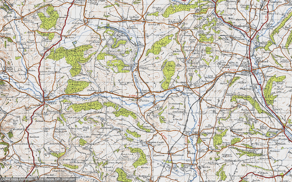 Old Map of Little Brampton, 1947 in 1947