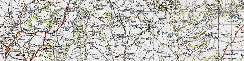 Old map of Little Bristol in 1946