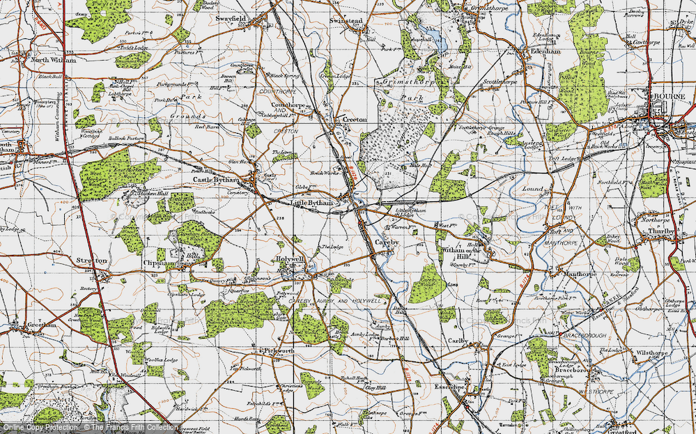 Old Map of Little Bytham, 1946 in 1946