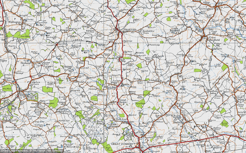 Old Map of Little Cambridge, 1946 in 1946