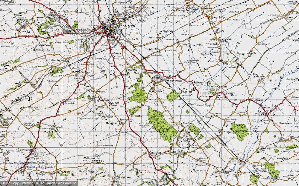 Old Map of Little Cawthorpe, 1946 in 1946