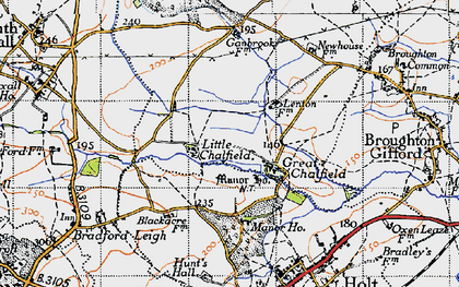 Old map of Little Chalfield in 1946