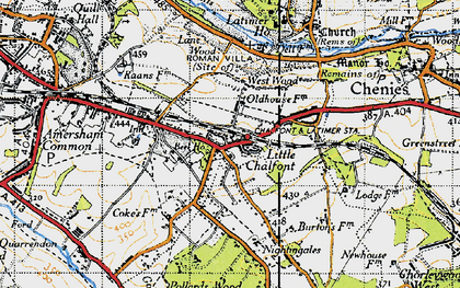 Old map of Little Chalfont in 1946