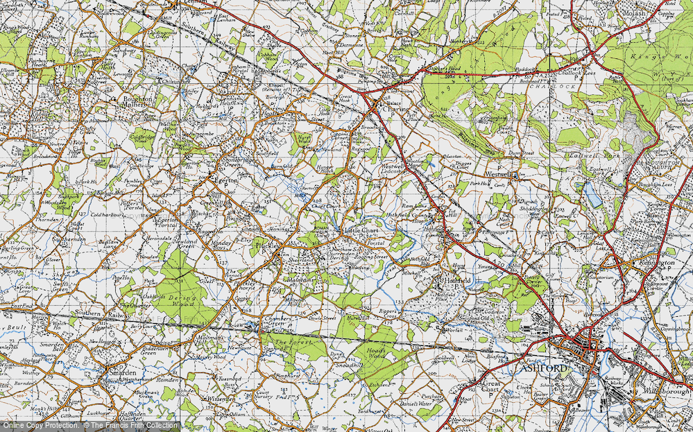 Old Map of Little Chart, 1940 in 1940