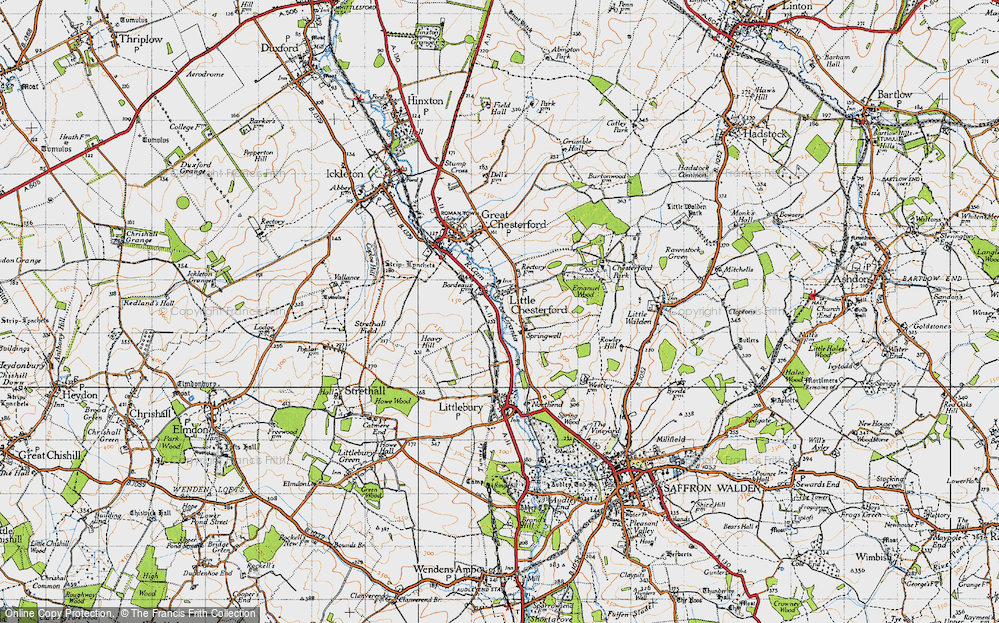 Old Map of Little Chesterford, 1946 in 1946