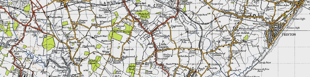 Old map of Little Clacton in 1946