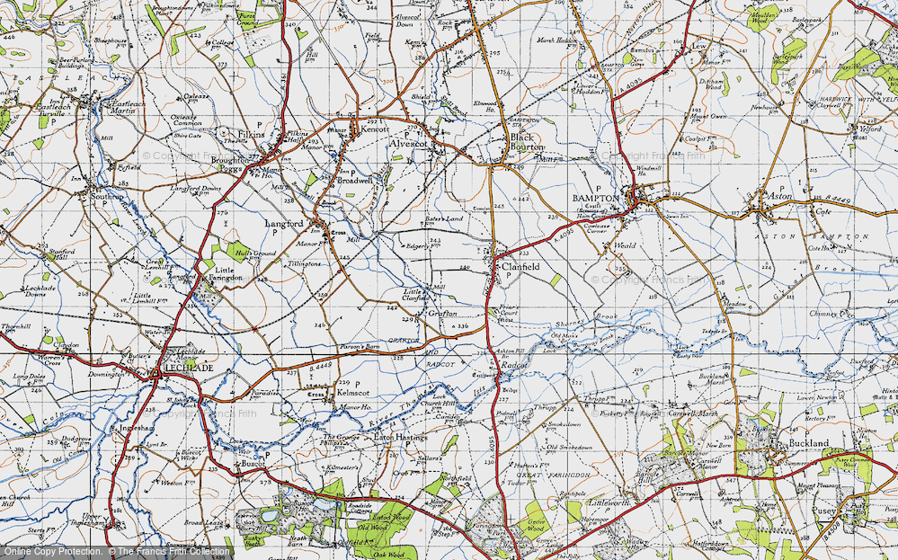 Historic Ordnance Survey Map of Little Clanfield, 1947