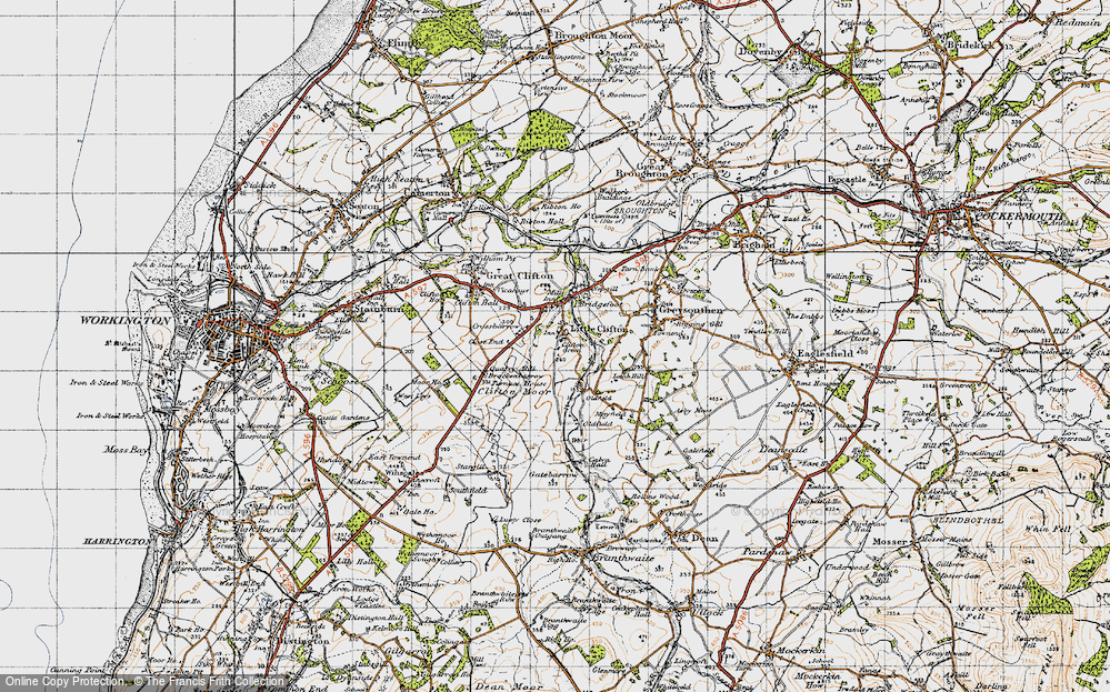 Old Map of Little Clifton, 1947 in 1947
