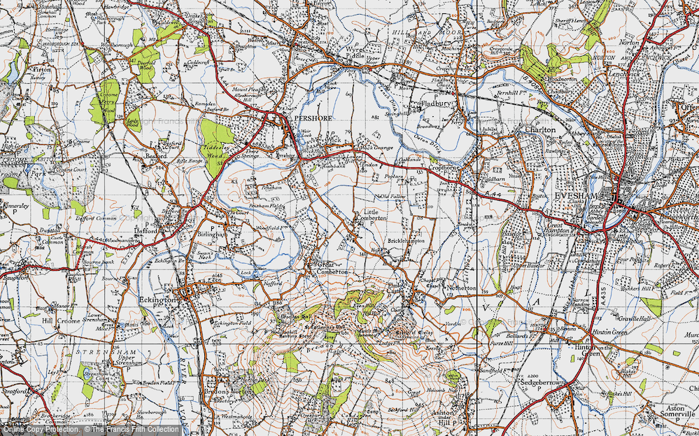 Old Map of Little Comberton, 1946 in 1946