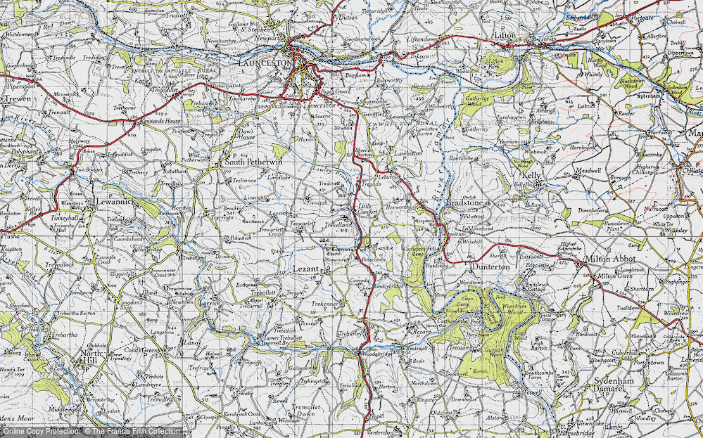 Old Map of Little Comfort, 1946 in 1946