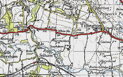 Old map of Little Common in 1940