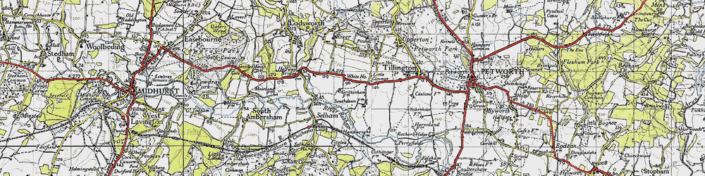 Old map of Little Common in 1940