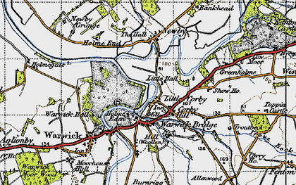 Old map of Little Corby in 1947