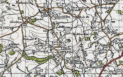 Old map of Little Cowarne in 1947