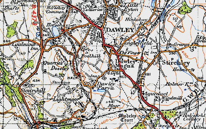 Old map of Little Dawley in 1947