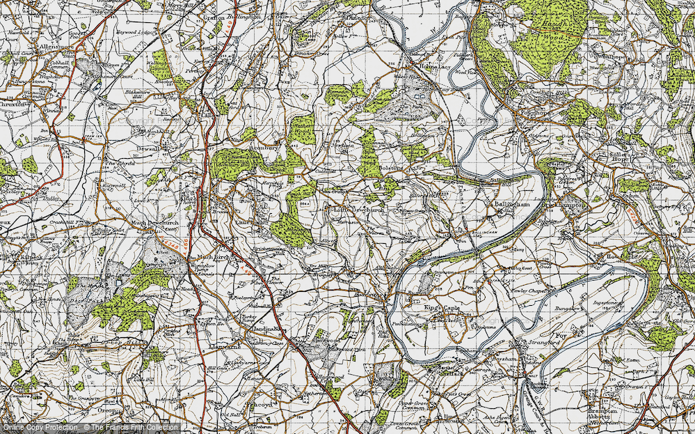 Old Map of Little Dewchurch, 1947 in 1947