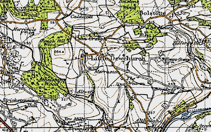 Old map of Little Dewchurch in 1947