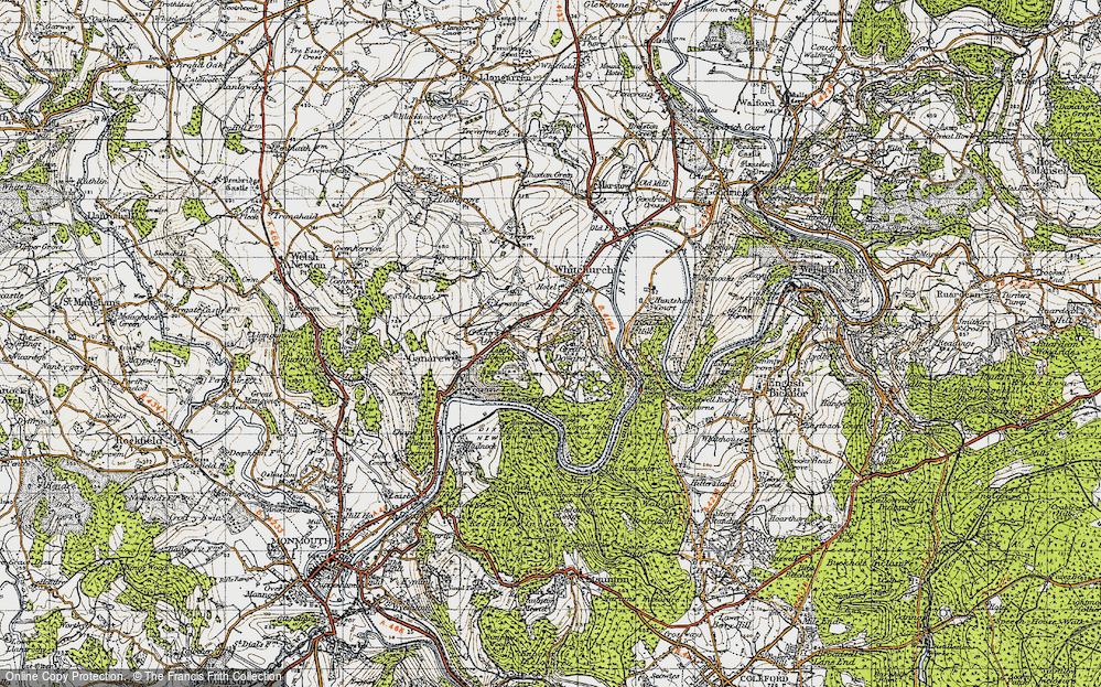 Old Map of Little Doward, 1947 in 1947