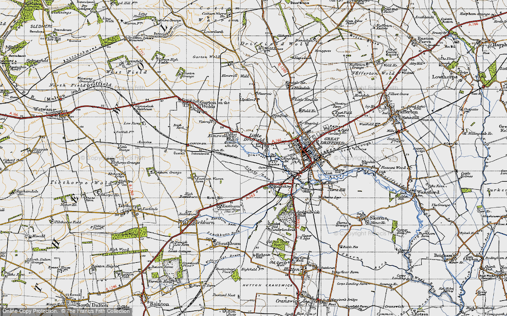 Old Map of Historic Map covering Keld, The in 1947