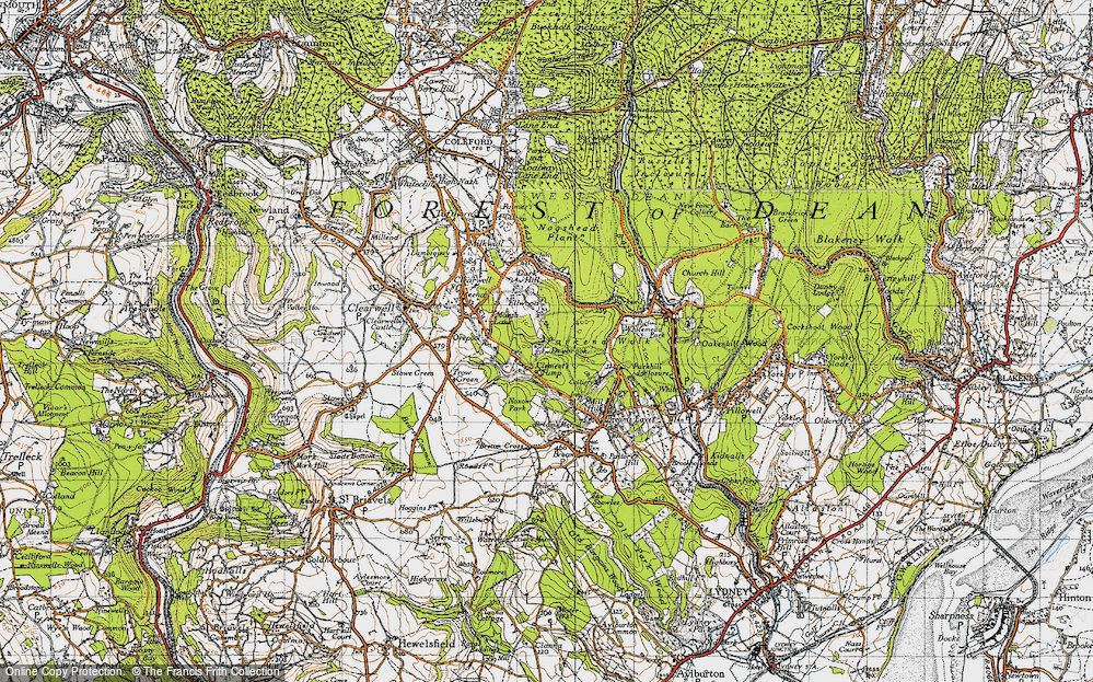 Old Map of Little Drybrook, 1946 in 1946