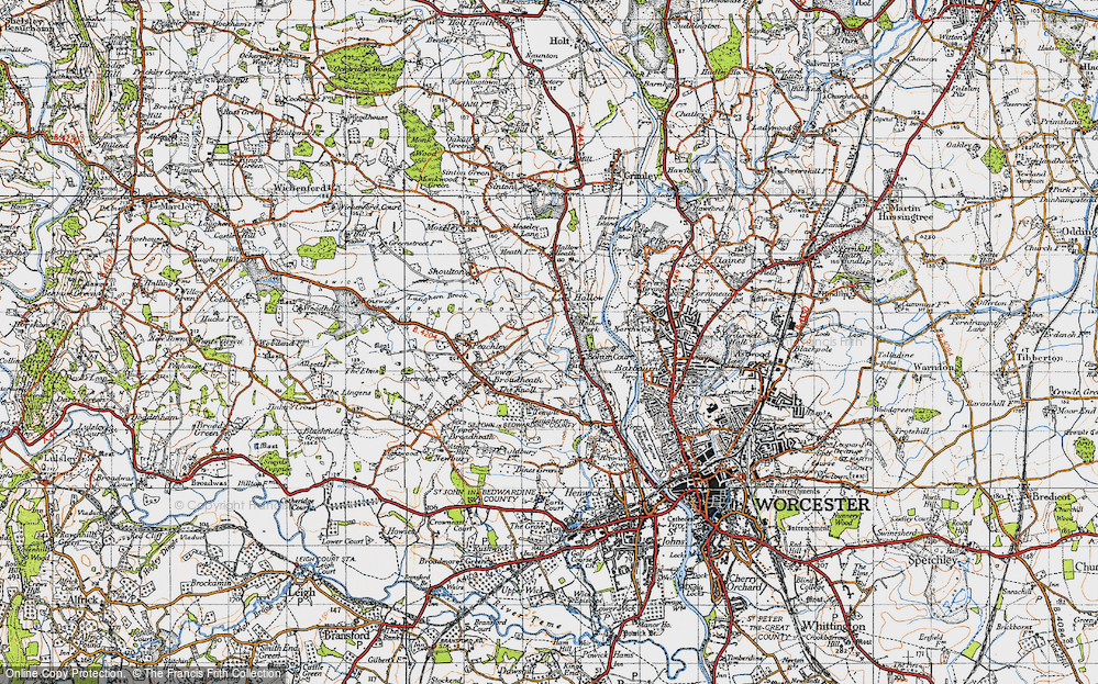 Old Map of Little Eastbury, 1947 in 1947