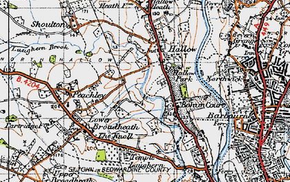 Old map of Little Eastbury in 1947