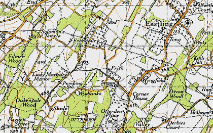 Old map of Little Frith in 1946