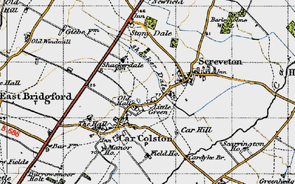 Old map of Little Green in 1946
