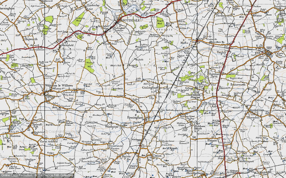 Old Map of Little Green, 1946 in 1946