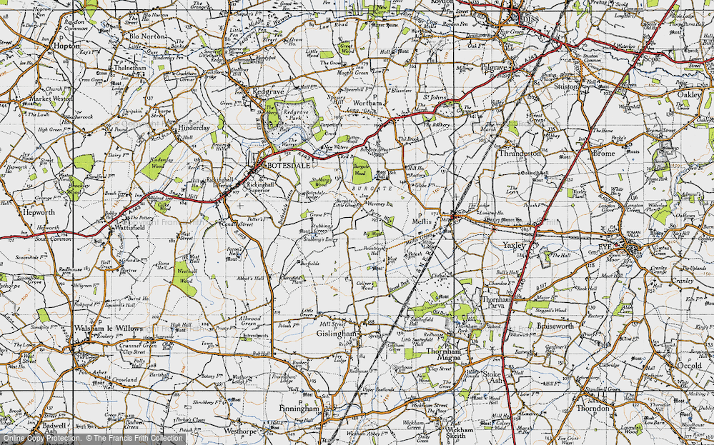 Old Map of Little Green, 1946 in 1946