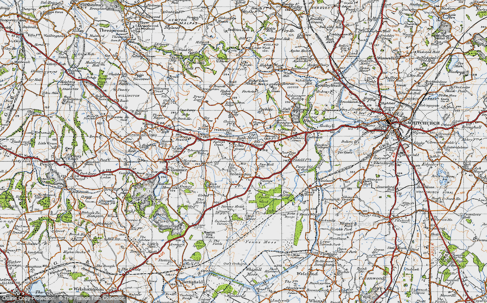 Old Map of Little Green, 1947 in 1947