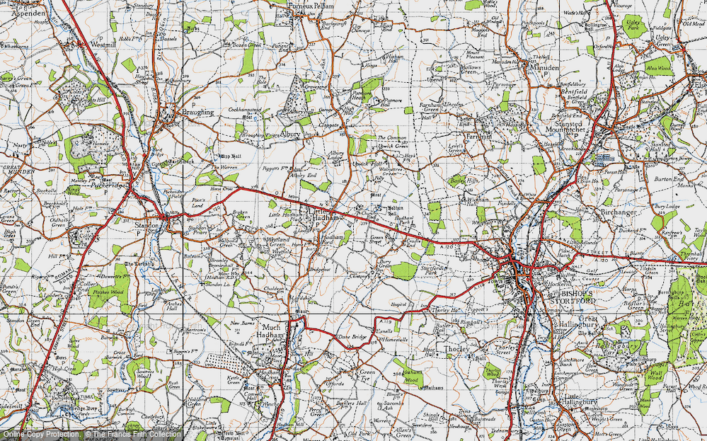 Old Map of Little Hadham, 1946 in 1946