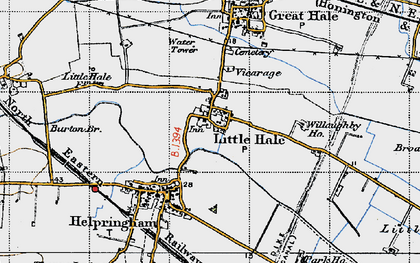 Old map of Little Hale in 1946