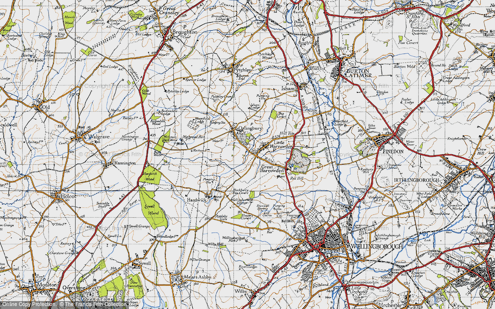 Old Map of Little Harrowden, 1946 in 1946